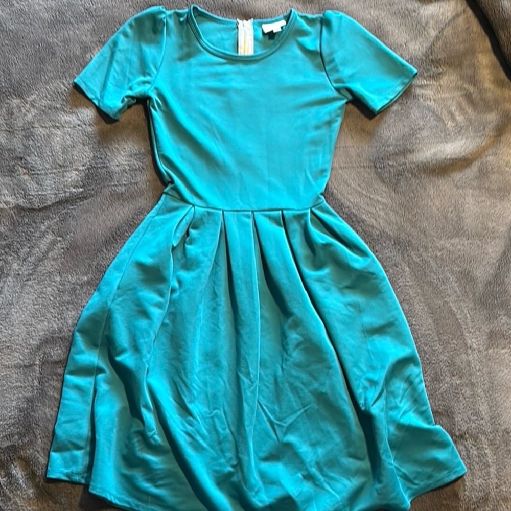 So Cute! Teal Short Sleeve Dress